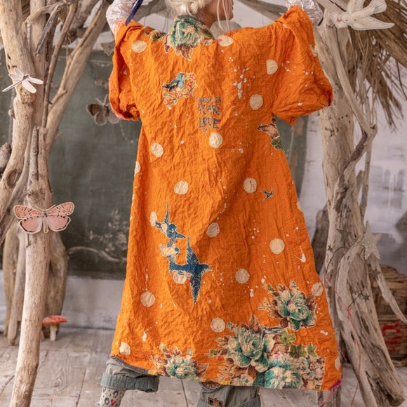 🌺ISO🌺Magnolia Pearl Polka Dot Dashi Kimono - Picture 2 of 2